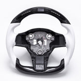 Revolve Carbon Fiber LED OEM Yoke Steering Wheel Tesla Model 3 2017-2023 - revolvesteering